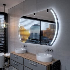 Spogulis ar LED Apgaismojumu Vannas Istabai, Guļamistabai, Viesistabai - Cairo - 120 cm, 50 cm cena un informācija | Vannas istabas spoguļi | 220.lv