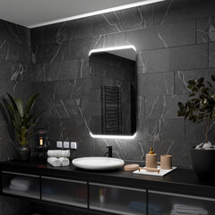 Spogulis ar LED Apgaismojumu Vannas Istabai, Guļamistabai, Viesistabai - Modena - 50 cm, 90 cm cena un informācija | Vannas istabas spoguļi | 220.lv