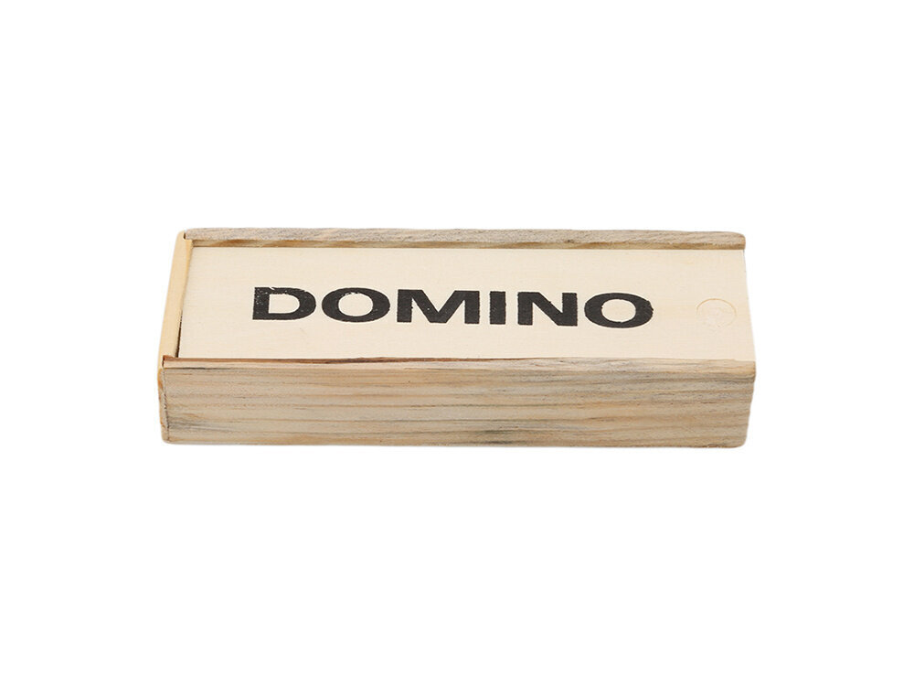 Koka domino komplekts kastē cena un informācija | Galda spēles | 220.lv