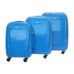 Alezar Comfort koferu komplekts, zils cena un informācija | Koferi, ceļojumu somas | 220.lv