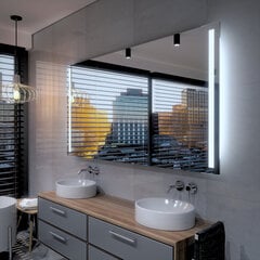 Spogulis ar LED Apgaismojumu Vannas Istabai, Guļamistabai, Viesistabai - Paris - 160 cm, 80 cm cena un informācija | Vannas istabas spoguļi | 220.lv