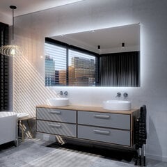 Spogulis ar LED Apgaismojumu Vannas Istabai, Guļamistabai, Viesistabai - Dubai - 130 cm, 100 cm cena un informācija | Vannas istabas spoguļi | 220.lv