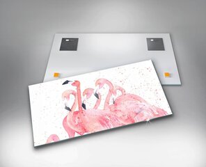 Rūdīta stikla attēls Flamingo bars, 100x50 cm cena un informācija | Gleznas | 220.lv