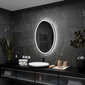 Ovāls Spogulis ar LED Apgaismojumu Vannas Istabai, Guļamistabai, Viesistabai - Panama - 90x120 cm цена и информация | Vannas istabas spoguļi | 220.lv