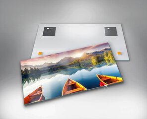 Rūdīta stikla attēls Strbske Pleso nacionālais parks, Slovākija, 100x50 cm цена и информация | Картины | 220.lv