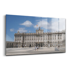 Rūdīta stikla attēls Vēsturiskā pils Madridē, 100x50 cm cena un informācija | Gleznas | 220.lv