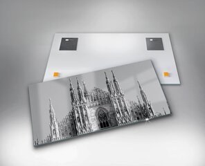 Rūdīta stikla attēls Duomo Di Milano katedrāle Romā, 100x50 cm cena un informācija | Gleznas | 220.lv