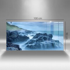 Rūdīta stikla attēls Bāka, 100x50 cm cena un informācija | Gleznas | 220.lv