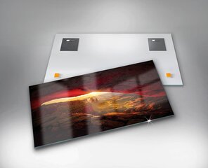 Rūdīta stikla attēls Arizonas Lielais kanjons, 100x50 cm cena un informācija | Gleznas | 220.lv