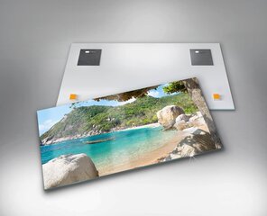 Rūdīta stikla attēls Skats uz jūru Koh Tao Taizeme, 100x50 cm цена и информация | Картины | 220.lv