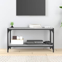 vidaXL TV galdiņš, pelēks, 80x33x41 cm, inženierijas koks, tērauds цена и информация | Тумбы под телевизор | 220.lv