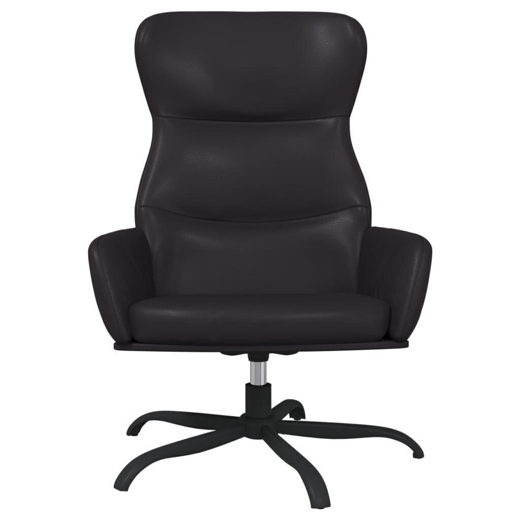 Atpūtas krēsls, melnā krāsā, mākslīgās ādas cena un informācija | Atpūtas krēsli | 220.lv