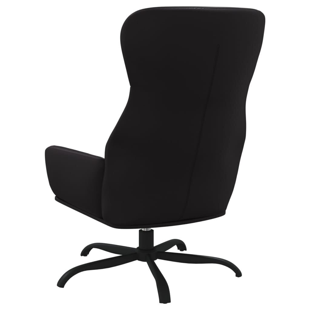 Atpūtas krēsls, melnā krāsā, mākslīgās ādas cena un informācija | Atpūtas krēsli | 220.lv
