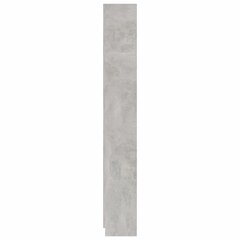 vidaXL 5-līmeņu grāmatu plaukts, pelēks, 60x24x175 cm, skaidu plāksne цена и информация | Полки | 220.lv