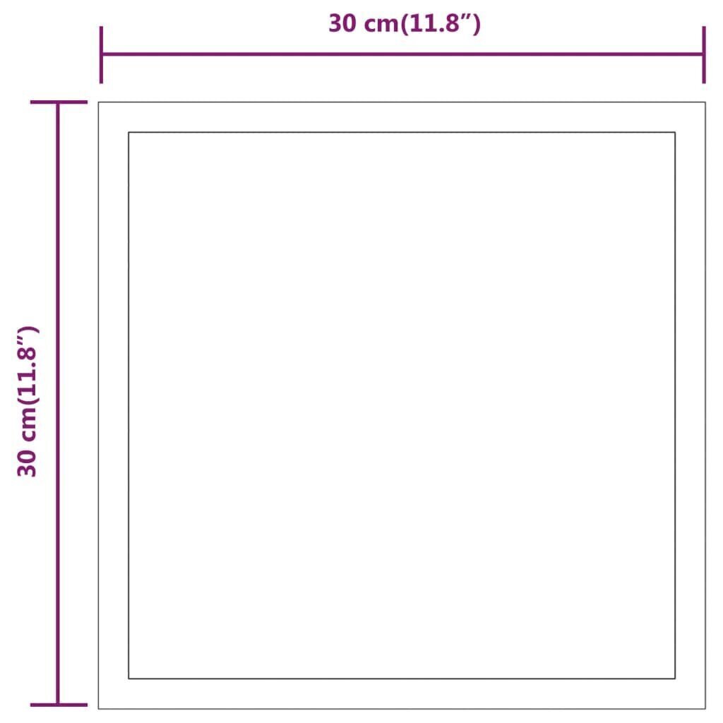 vidaXL vannasistabas spogulis ar LED, 30x30 cm cena un informācija | Spoguļi | 220.lv