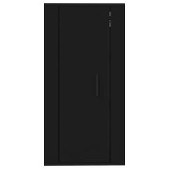 vidaXL sienas TV skapītis, 40x34,5x80 cm, melns cena un informācija | TV galdiņi | 220.lv