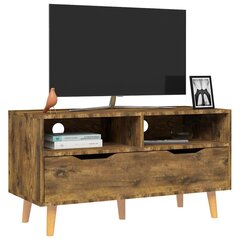 vidaXL TV skapītis, ozolkoka krāsā, 90x40x48,5 cm, skaidu plāksne цена и информация | Тумбы под телевизор | 220.lv