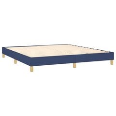 vidaXL atsperu gulta ar matraci, LED, zils audums, 180x200 cm cena un informācija | Gultas | 220.lv