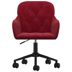 Biroja krēsls vidaXL, vīnsarkans цена и информация | Офисные кресла | 220.lv