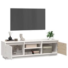 vidaXL TV skapītis, balts, 140x35x40 cm, priedes masīvkoks cena un informācija | TV galdiņi | 220.lv