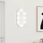 vidaXL spogulis ar LED gaismām, 40x20 cm, stikls, ovāls цена и информация | Spoguļi | 220.lv