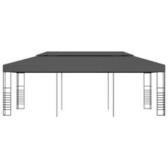 vidaXL dārza nojume, 3x6 m, antracītpelēka цена и информация | Беседки, навесы, тенты | 220.lv