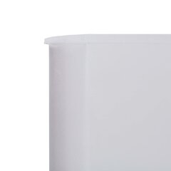 vidaXL 5 paneļu vēja aizsargsiets, smilšu balts, 600x120 cm, audums цена и информация | Зонты, маркизы, стойки | 220.lv