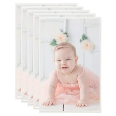 332155 vidaXL Photo Frames Collage 5 pcs for Table Silver 10x15cm MDF цена и информация | Рамки, фотоальбомы | 220.lv