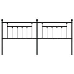 vidaXL gultas galvgalis, metāls, melns, 193 cm cena un informācija | Gultas | 220.lv