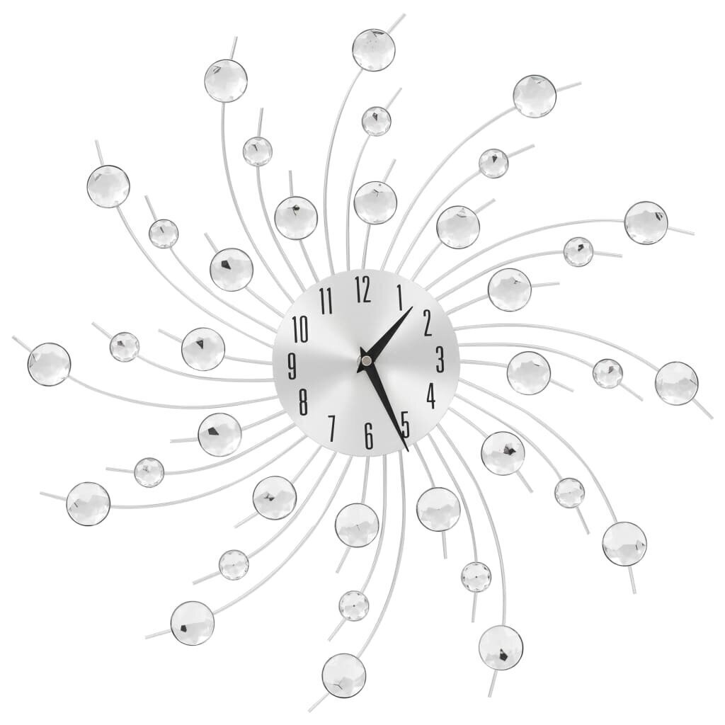 vidaXL sienas pulkstenis, kvarca mehānisms, moderns dizains, 50 cm cena un informācija | Pulksteņi | 220.lv