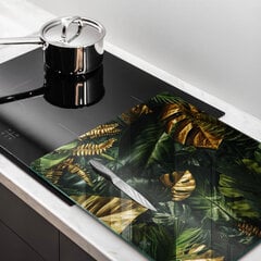 Plīts aizsardzība Monstera zelta lapas, 60x52 cm цена и информация | Кухонные принадлежности | 220.lv