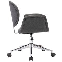 vidaXL biroja krēsls, pelēks audums cena un informācija | Biroja krēsli | 220.lv