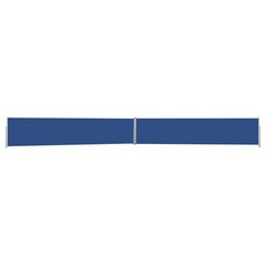 vidaXL Izvelkama sānu markīze, zila, 170x1200 cm cena un informācija | Saulessargi, markīzes un statīvi | 220.lv