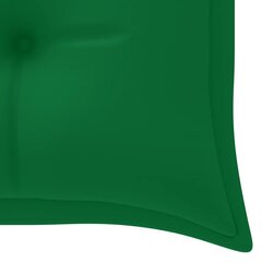 vidaXL dārza sols ar matraci, 157 cm, akācijas masīvkoks цена и информация | Скамейки | 220.lv