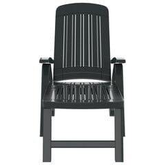 Saliekams sauļošanās krēsls, zaļš, polipropilēns cena un informācija | Sauļošanās krēsli | 220.lv