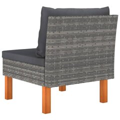 Dīvāna vidusdaļa, poliuretāns un ciets eikalipts, brūns cena un informācija | Dārza krēsli | 220.lv