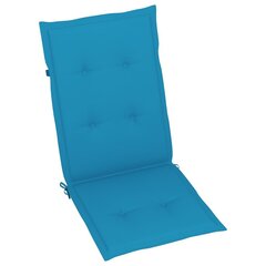 Dārza krēslu spilveni, 2gab, zili, 120x50x3cm cena un informācija | Krēslu paliktņi | 220.lv
