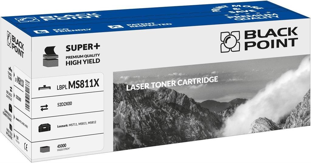 Toner Black Point LBPLMS811X | black | 45000 pp | Lexmark | 52D2X00 cena un informācija | Kārtridži lāzerprinteriem | 220.lv