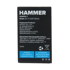 Battery for myPhone Hammer 3 | Hammer 3+ 2000mAh cena un informācija | Baterijas | 220.lv