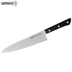 Samura Harakiri Serrated Кухонный нож Шефповара 208mm из AUS 8 японской стали 58 HRC цена и информация | Кухонные принадлежности | 220.lv