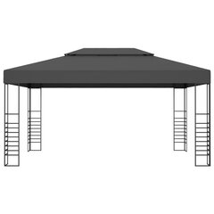 vidaXL - dārza nojume ar spuldzēm, antracīts, 3x4m цена и информация | Беседки | 220.lv