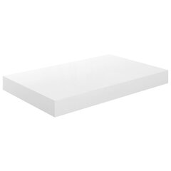 Sienas plaukti VidaXL, 4 gab., 40x23x3,8 cm, balti cena un informācija | Plaukti | 220.lv