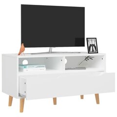 vidaXL TV skapītis, balts, 90x40x48,5 cm, skaidu plāksne цена и информация | Тумбы под телевизор | 220.lv