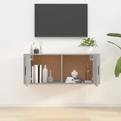 vidaXL sienas TV skapītis, betona pelēks, 100x34,5x40 cm cena un informācija | TV galdiņi | 220.lv