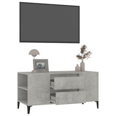 vidaXL TV skapītis, betona pelēks, 102x44,5x50 cm, inženierijas koks цена и информация | Тумбы под телевизор | 220.lv