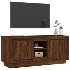 TV skapītis ar durvīm vidaXL, 102x35x45 cm, brūns cena un informācija | TV galdiņi | 220.lv