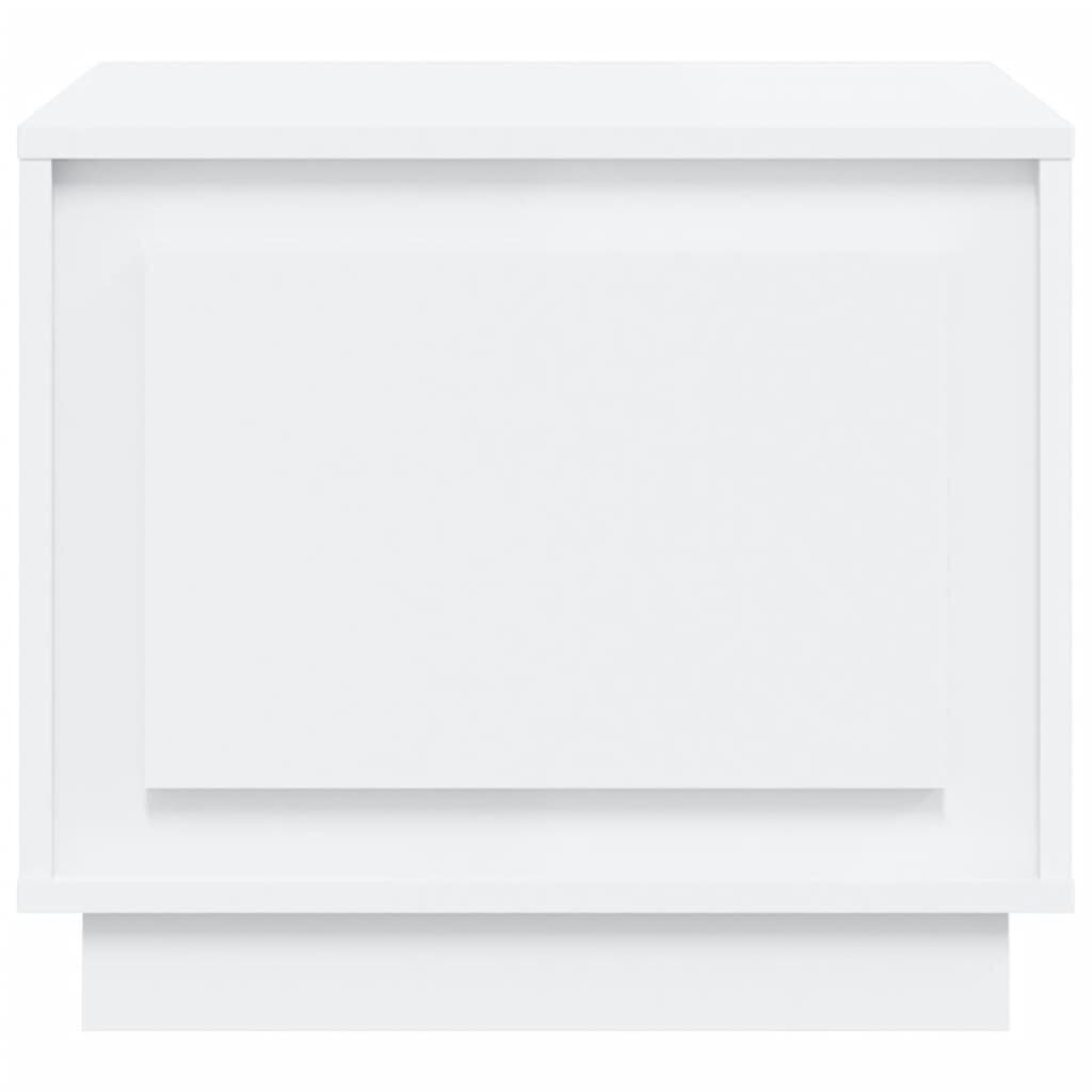 Kafijas galdiņš vidaXL, 51x50x44 cm, balts cena un informācija | Žurnālgaldiņi | 220.lv