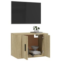 vidaXL sienas TV skapītis, ozolkoka krāsa, 57x34,5x40 cm цена и информация | Тумбы под телевизор | 220.lv