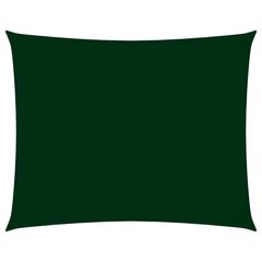 vidaXL saulessargs, taisnstūra, 3,5x4,5 m, tumši zaļš oksforda audums cena un informācija | Saulessargi, markīzes un statīvi | 220.lv