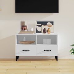 TV galdiņš, balts, 80x36x50cm, koka cena un informācija | TV galdiņi | 220.lv